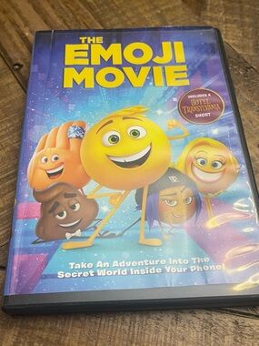 DVD copy of "The Emoji Movie," a 2017 American animated comedy film.